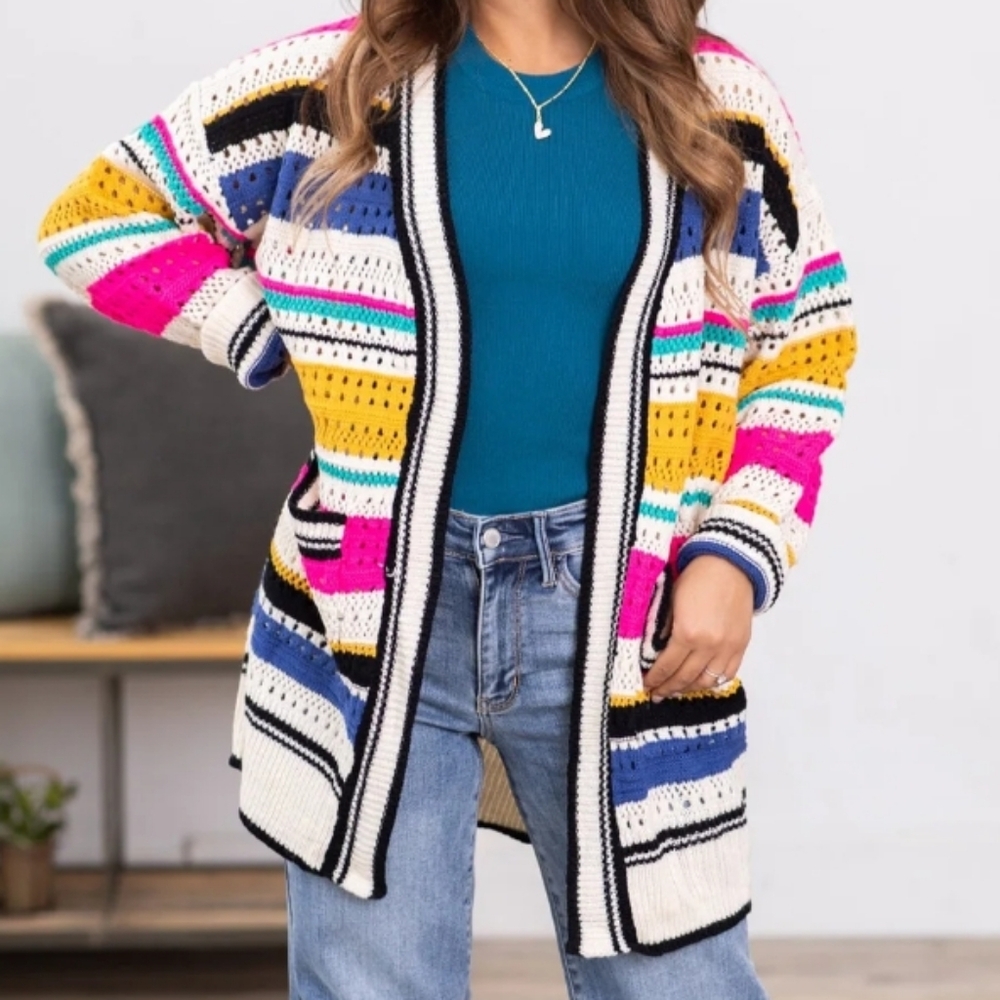BiBi Crocheted Women's Cardigan